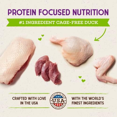 Stella & Chewy's Raw Coated Cat Food - High Protein, Grain-Free Kibble with Cage-Free Duck - Premium Digestive Support with Probiotics - All Natural Small Kibble - Perfect for Picky Eaters - 5 lb Bag