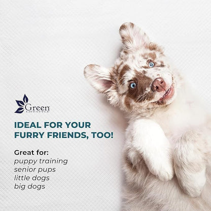 GREEN LIFESTYLE Underpads - Pet Training Pads for Dogs, Cats, Bunny, Chucks Pads for Adults, for use as Incontinence Bed Pads, Seniors Bed Pad (Pack of 25 - 30x36)