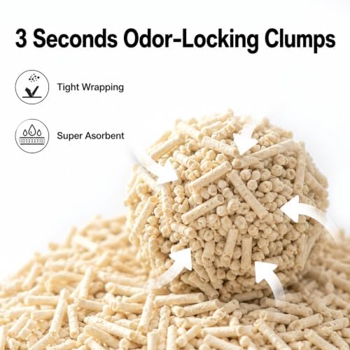 Tofu Cat Litter, Plant-Based Flushable Fast Clumping 11.2 lb, 2 Bags