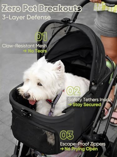 Small Dog Stroller, Pet Stroller for Small Dogs, 5-in-1 Dog Strollers