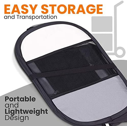 SereneLife On-The-Go Foldable Portable Pet Tent 8-Panel Playpen for Dog & Cat w/Food/Water Bowl, Mesh Exercise Puppy Playground, Pet House Indoor & Outdoor, Travel & Camping Pet Kennel (Grey, Medium)