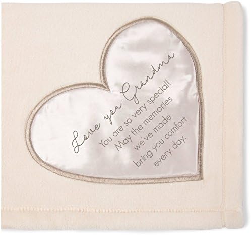 Pavilion Gift Company 19503 Comfort Blanket - Love You Grandma Thick Warm 320 GSM Royal Plush Throw Blanket