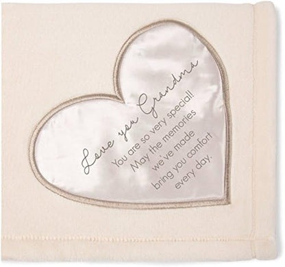 Pavilion Gift Company 19503 Comfort Blanket - Love You Grandma Thick Warm 320 GSM Royal Plush Throw Blanket