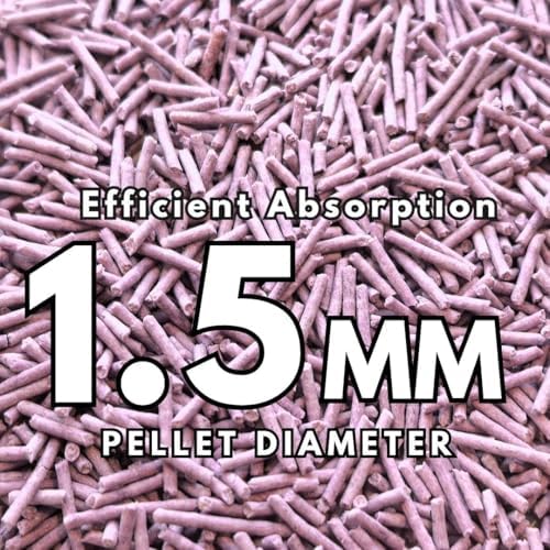 Pea Based Tofu Cat Litter, Dust Free Cat Litter, Low Tracking, and Natural Odor Control, Flushable (4 Bags, Lavender)