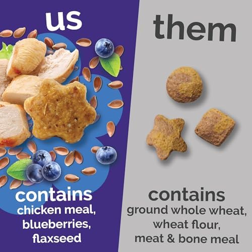 Fruitables Crunchy Cat Treats, Healthy Treats, Chicken & Blueberry, 2.5oz