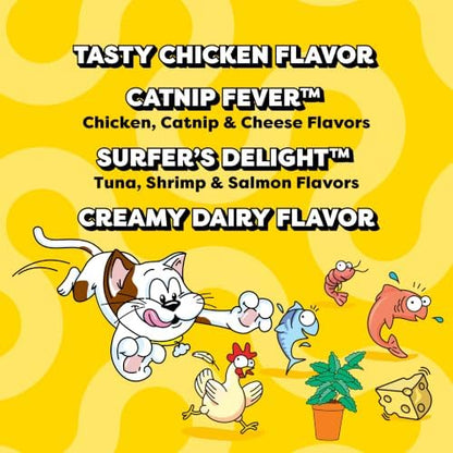 Temptations Classic Mix-ups Crunchy Cat Treats, Variety, 6.3 oz, 4 Pack