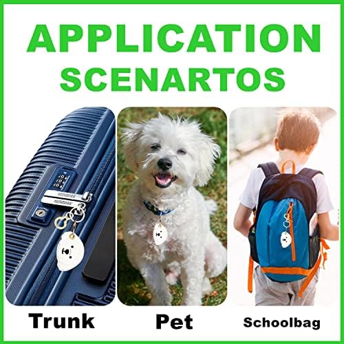 BORKUANA PU Leather Keychain Holder Protective Case Compatible with AirTag