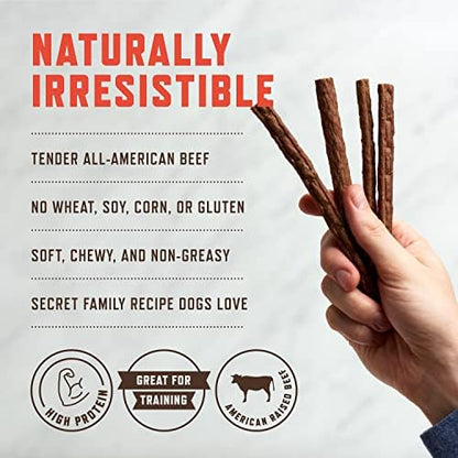 Rocco & Roxie Chicken Jerky Dog Treats, Soft Training Chews, 1 lb, USA Made