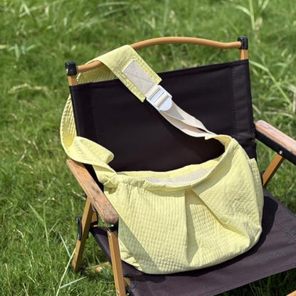 Ferret Sling Carrier, Front Backpack for Ferret Rabbit Puppy Kitten(Yellow)