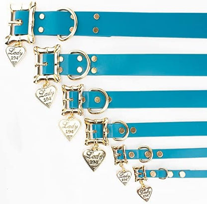 Buckle-Down Dog Collar, Disney Lady and The Tramp, Movie Replica with Heart Charm, Extra Extra Large 24 to 31 Inch Length 1.35 Inches Wide