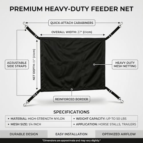 Stall Guards for Horses, Horse Stall Guard with Adjustable Strap for Stable