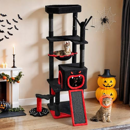 DWVO Gothic Halloween Cat Tree