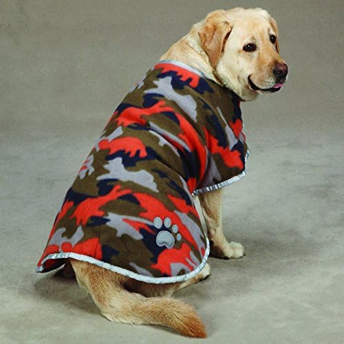 Zack & Zoey Polyester Nor'easter Dog Blanket Coat, X-Small, Orange