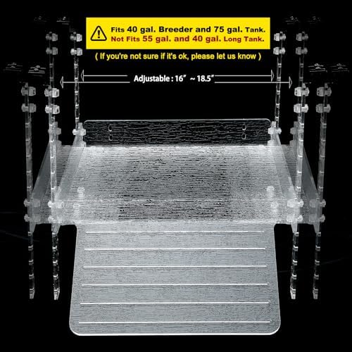 Hanging Floating Turtle Basking Platform Dock for 40 Breeder 75Gal Aquarium