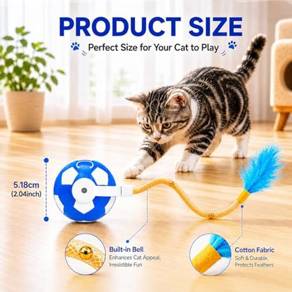 Cat Enrichment Toy, Chase Toy for Bored Indoor Adult Cats