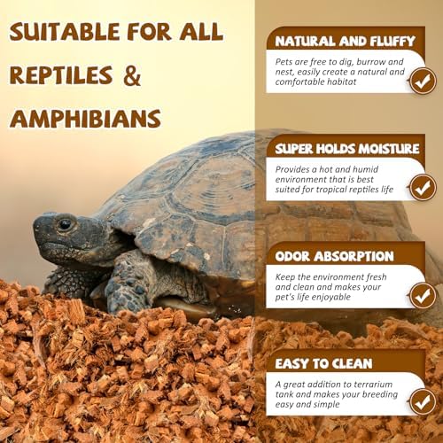 Legigo 2 Pack Coconut Husk for Reptiles, Natural Coconut Fiber Substrate