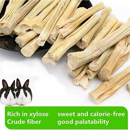150G Rabbit Chew Toys, Rabbit Treats Made from Sweet Bamboo, Guinea Pig Keep Clean Teeth and Healthy Gums, Chew Toys for Teeth Best Bunny Toy