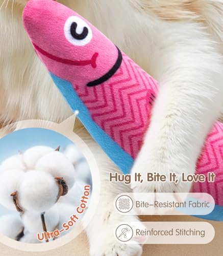 PetBusy Cat Toys with [5000 mg A+Natural Catnip & Silvervine] Kicker Fun