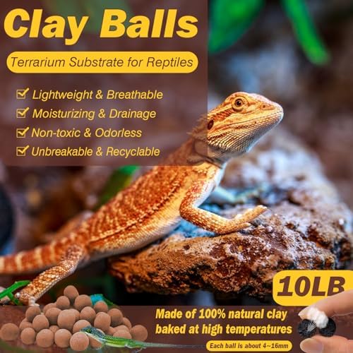 ZeeDix 10 LBS Leca Clay Balls for Reptile & Terrarium Substrate