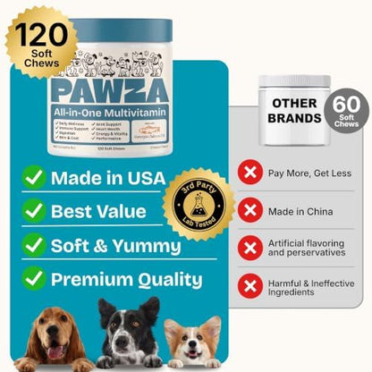 All-in-One Dog Vitamins, Dog Multivitamin, Chews, Chicken, 120 Ct