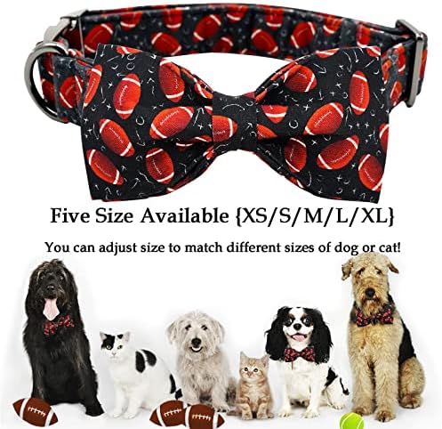 Lionheart Glory Dog Collar Bowtie - Adjustable Cotton Bow for Medium Dogs