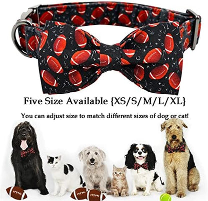 Lionheart Glory Dog Bowtie Collar - Adjustable Cotton Bow for X-Small Dogs