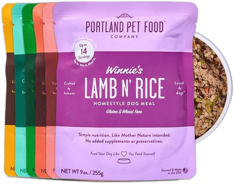 Portland Pet Food Company Fresh, Human Grade Dog Food Topper & Meal 6 Pack