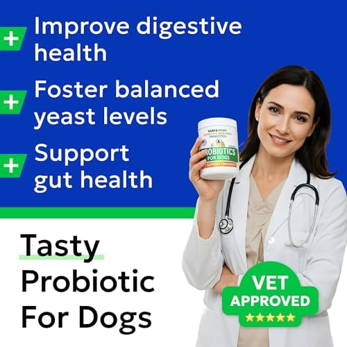 BARK&SPARK Probiotics for Dogs - Digestive Health Supplement Chews