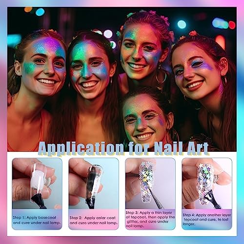 Laza 10g Stars Glitter Confetti Shiny Five-Angle Star False Nail Sequins