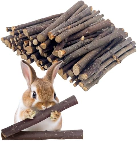 Apple Sticks 250g Natural Molar Wood Treats Toys for Small Animals, Rabbits, Guinea Pig, Bunny, Hamster, Rat, Chinchillas