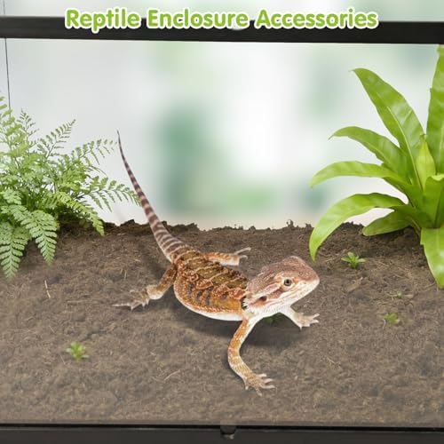 VCEPJH 2 Pcs Reptile Substrate Burrowing Tortoise Bedding for Habitat Bearded Dragon Enclosure Topsoil Terrarium Substrate for Snake Tarantula Gecko Lizard Spidey Frog Hermit Crab (5 L)