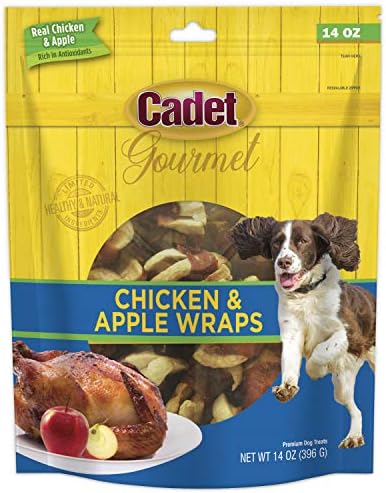 Cadet Gourmet Chicken & Apple Wrapped Biscuits Dog Treats, 14 oz