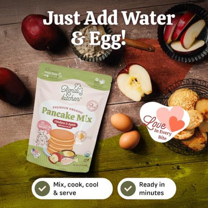 Organic Dog Pancake Mix, Chicken & Apple, Bone Broth