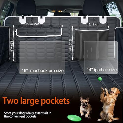SUV Cargo Liner for Dogs, Waterproof Dog Trunk Cover with Bumper Flap