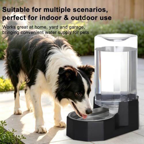 Sfozstra 8L Large Dog Water Dispenser: Gravity Pet Water Station