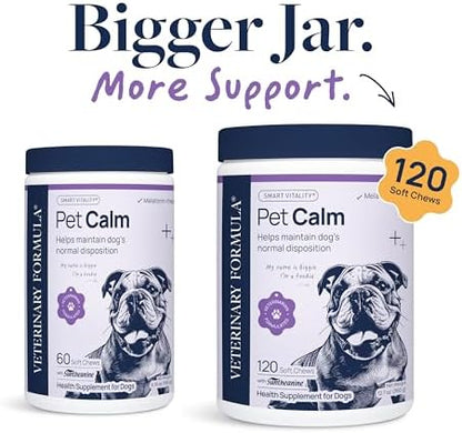 Veterinary Formula Smart Vitality Pet Calm Soft Chews for Dogs, 120 Count