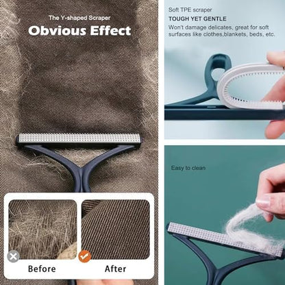 Pet Hair Remover 3-Pack, Reusable Dog & Cat Hair Removal Tools, Lint Shaver