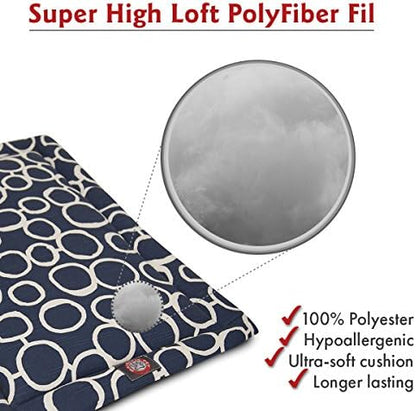 48" Fusion Navy Crate Dog Bed Mat By Majestic Pet Products