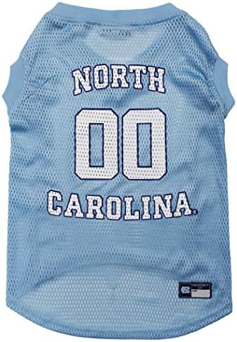 Pets First NCAA North Carolina Tar Heels Basketball Jersey for Dogs & Cats, X-Large - Licensed North Carolina Tar Heels Pet Tank Jersey (UNC-4020-XL)