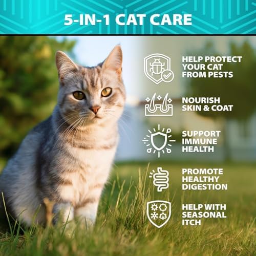 Flea and Tick Prevention for Cats - 500 Treats - Cat Flea &Tick Supplement