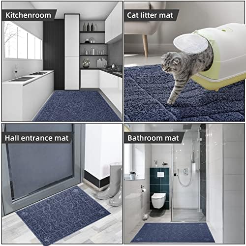 Cat Litter Box Mat, 35" x 24" Large Waterproof Litter Trapping Mat