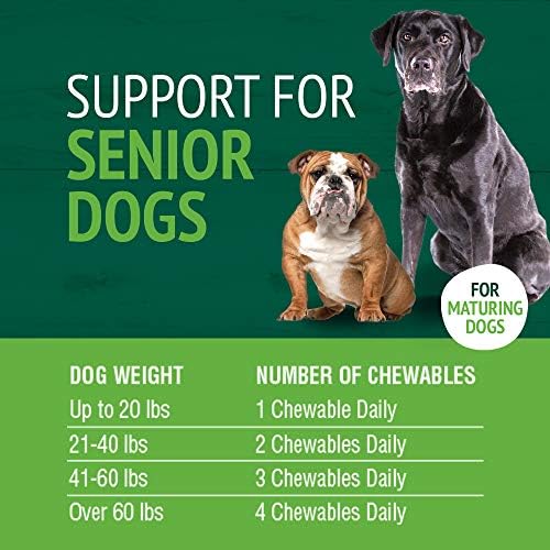 PetNC Senior Multi Chewables for Dogs, Daily Vitamins, 60 Count