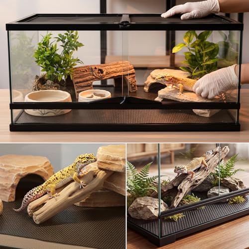 2 Pcs 40"x18" Reptile Substrate Mat, Terrarium Substrate Barriers
