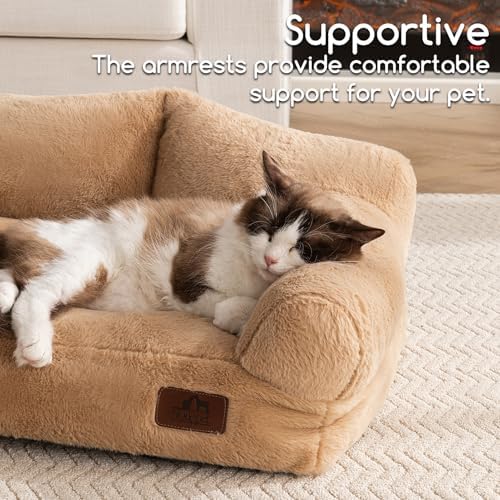Hollypet Small Dog Large Cat Bed Puppy Couch Beds for Pets up to 25 lbs