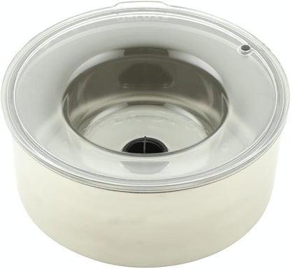 Slopper Stopper Tritan Plastic Dripless Water Bowl with Lid – Holds 1 Gal, Reduces Spills and Trails Up to 85%+, Water Bowl for Multiple Small Breed Dogs (0-20 lbs), The Original Slobber Stopper