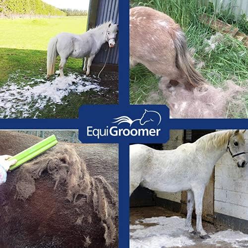 EquiGroomer 8-Inch Deshedding Brush for Dogs & Horses, Black