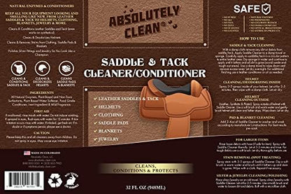 Absolutely Clean Amazing Saddle Soap Spray for Leather Cleaning & Tack Cleaner and Conditioner