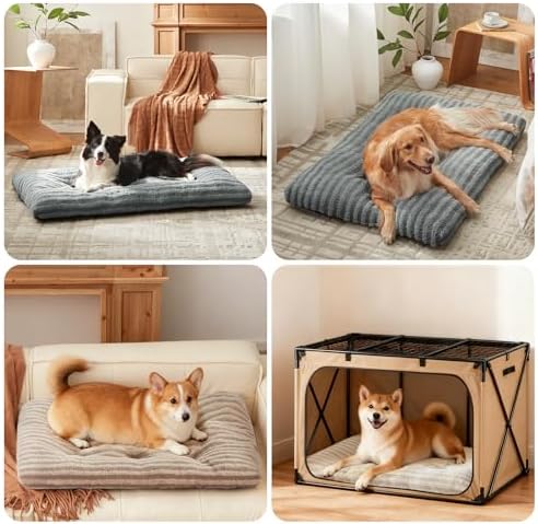 FURTIME Washable Small Dog Bed, Deluxe Dog Crate Beds