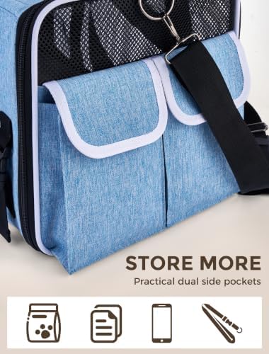 Soft Sided Pet Carrier, Travel Friendly, Small to Medium Cats 15 lbs
