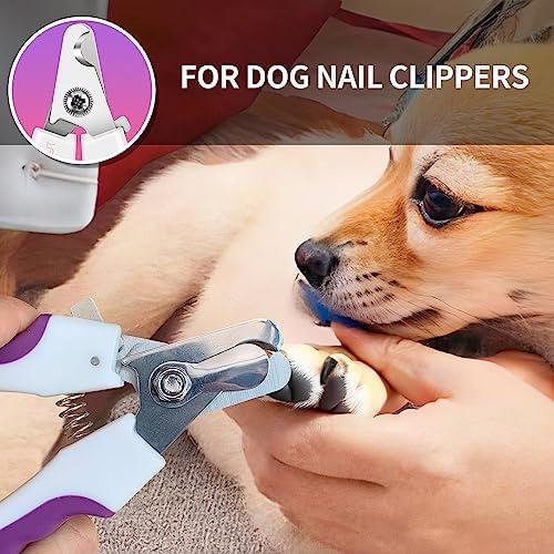 6" Dog Nail Clippers for Small, Medium and Large Breed Professional Pet Nail Trimmers -Suitable for Cats, Rabbits and Guinea Pigs with Safety Guard to Avoid Over Cutting (Pink)